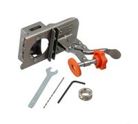 Dima per alesatura per cerniera in acciaio inossidabile da 35 mm con ausilio perforatore per fori accurati per cerniere su porte e armadi (A)