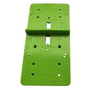 Dima per cerniera del router, modello di precisione per telaio 'armadio, materiale PP con dimensioni compatte, strumento verde leggero, design con foro nascosto da 35 mm per installazione