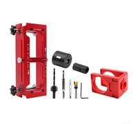 Dima per cerniera della porta, modello di foratura in lega di alluminio con kit di installazione di blocco, dispositivo di posizionamento per la lavorazione del legno