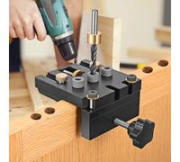 Dima per Fori a Tasca Kit Di Dima per Spinatura Legno Guida Di Foratura per Ango