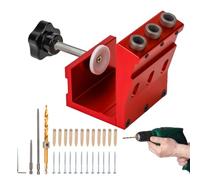 Dima per fori tascabili, sistema di fori tascabili, angolo di 15 gradi, regolabile, con punta a gradino, spazi ristretti, localizzatore per carpenteria, falegnameria, progetti di miglioramento della