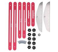 Dima per Gradini in Alluminio Regolabile 28 a 152 cm 2 Scale Laterali 25 cm Misurazione Larghezza e Lunghezza Riutilizzabile Utile per Scale Casa e Ufficio