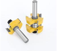 Dima per router, frese a filo, 2 linguette con gambo da 12 mm da 1/2 pollice; Set di punte for fresatrice for scanalature Stock 1-1/2 Fresa a tenone Fresa (dimensioni: gambo 12,7 mm) ( Size : 12mm sha