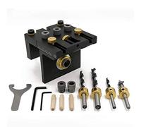 dima per spinatura legno, 6/8/10 / 15mm Morsetto per lavorazione del legno con punta per trapano per legno, 3 in 1 localizzatore di guida di perforazione regolabile, per mobili