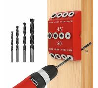 Dima per Spinatura Legno di 30/45/90°: Dima per Tasselli di Legno per Posizionamento Multiangolo e Funzioni di Foratura Verticali