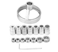 dima per spinatura legno, guida verticale, kit 16 pezzi - Alta precisione, utensili fori a tasca in acciaio temprato, per falegnami e hobbisti