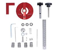 Dima per Spinatura Legno, Kit Guida per Trapano 35mm, Utensili per Fori a Tasca Falegnameria - Alta Precisione, Materiali Resistenti, Ideale per Mobili e Falegnameria