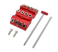 Dima Spinatura; falegnameria utensili - Guida Per Fori A Tasca In Alluminio, Angoli 30° 45° 90°, 4 Misure - Finitura Anodizzata CNC, Posizionamento Multiangolare Preciso