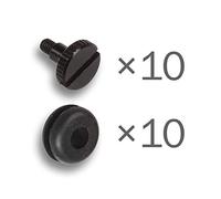 DIMA Stech Dimas Tech M3 anti vibrazione Kit, Screw + Rubber - Nero, bt177