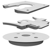 Dima Taglio Cerchi per Fresatrice Bosch GKF600 Colt Palm Router Guida Compasso