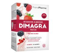 Promopharma DIMAGRA PROTEIN RED FRUIT 10 BUSTE