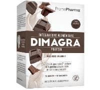 Promopharma Dimagra Protein Integratore Alimentare Gusto Cacao 10 Bustine