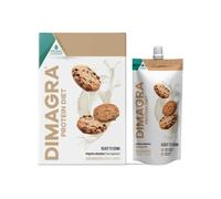 Dimagra Protein Diet Biscotto - Bevanda Proteica Low Carb Keto - 7 Pouch | Pasto sostitutivo proteico per dieta chetogenica