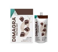 Dimagra Protein Diet Cioccolato - Bevanda Proteica Low Carb Keto - 7 Pouch | Pasto sostitutivo proteico per dieta chetogenica