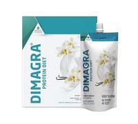 Dimagra Protein Diet - Integratore Proteico per Dieta Chetogenica - Pronto da Bere - Alto Contenuto Proteico e Low Carb - Gusto Vaniglia - 10 Pouch da 220 g