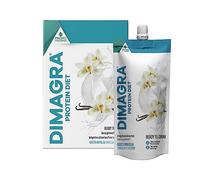 Dimagra Protein Diet - Integratore Proteico Pronto da Bere per Dieta Chetogenica e Controllo del Peso - Low Carb, Alto Contenuto Proteico - Gusto Vaniglia - 7 Pouch da 220 g