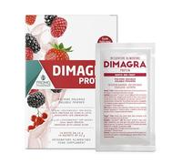 Dimagra Protein - Integratore Proteico per Dieta Chetogenica - Proteine in Polvere - Gusto Frutti Rossi - 10 buste da 22 g