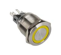 DimasTech PD102 Acciaio inossidabile 22 mm ID Azione Momentanea Colore Led