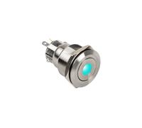 DimasTech Vandalismustaster 22mm Silverline Dot RGB Stahl PD215