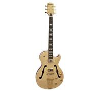 Dimavery 26215179 E-Guitar, Nature Maple Electric Guitar With F-Holes