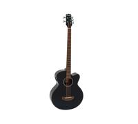 DIMAVERY AB-455 Basso Acustico 5 Corde Nero con Pickup e Equalizzatore