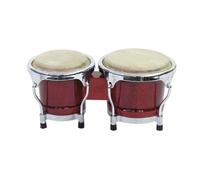 DIMAVERY BG-45 Bongo 4+5 Rosso Vino - Set PRO per Performance Musicali