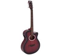 Dimavery - Chitarra Elettro Acustica Western Aw-400 Colore Rossa Redburst Dimavery