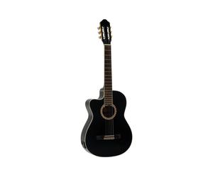 DIMAVERY CN-600L Chitarra Classica per Mancini, Nero - Qualità Professionale