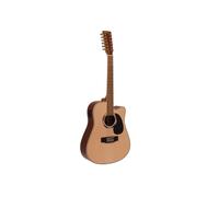 DIMAVERY DR-612 Chitarra Folk 12 Corde Naturale con Effetto Sonoro e Accordatore