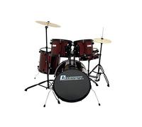 Dimavery - Batteria Acustica, 5 Pezzi, Vino Rosso, Completa, dimavery Ds-200 - SPEDIZIONE GRATUITA