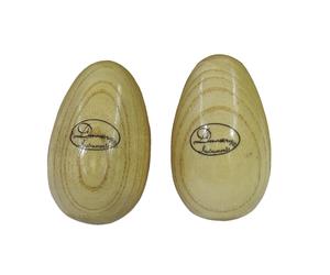 DIMAVERY Egg Shaker in Legno - Set di 2 Pezzi per Percussioni Musicali