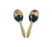 DIMAVERY Maracas Giamaica in Legno - Set 2 Pezzi, Strumenti Multicolore Vernicia