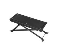 DIMAVERY Poggiapiedi Regolabile in Acciaio per Chitarra, Nero - Altezza Massima