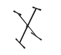 DIMAVERY SL-2EU Supporto per Tastiera Regolabile in Acciaio, Nero, Carico 30 kg