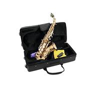 Dimavery - Sax Soprano, Curvo, Color Oro, Con Custodia E Accessori Dimavery Sp-20 - SPEDIZIONE GRATUITA