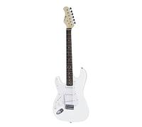 DIMAVERY ST-203 Chitarra Elettrica LH, bianco