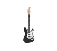 DIMAVERY ST-203 Chitarra Elettrica Nera con Pickup Single Coil per Palco e Sala