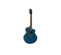 DIMAVERY STW-50 - Chitarra western mini jumbo, colore: Blu