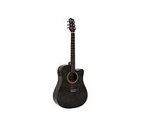 DIMAVERY STW-90 Chitarra Western, vintage nero