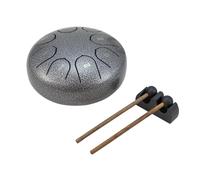 DIMAVERY TD-8 Steel Tongue Drum Argento - 8 Toni per Meditazione e Musica
