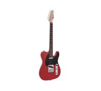 DIMAVERY TL-401 Chitarra Elettrica Rossa con Single Coil e Manico in Acero