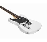 DIMAVERY TL-601 Chitarra elettrica LH, bianca | Chitarra elettrica per mancini