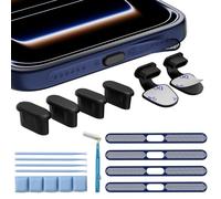 Dimdouda Kit di Tappi Antipolvere USB-C & Coperture Antipolvere per Altoparlanti e Pasta Detergente per iPhone 18 PRO Max/17/16/15 - Kit di Pulizia per Porte, Griglie e Altoparlanti