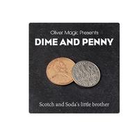 Dime and Penny Oliver Trucco Magia Monete Close-Up Illusione Prestigio