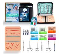 Dimedsion Kit sutura chirurgica con cuscinetto con vene, Kit suture per studenti, kit sutura per praticare sutura, kit di sutura chirurgica, kit suture chirurgiche, kit per suture chirurgiche