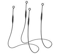 Dimeho 2 cordini per le orecchie resistenti alla trazione di sicurezza morbidi e flessibili in silicone di alta qualità, funzionano con la maggior parte dei tappi per le orecchie con punte rimovibili