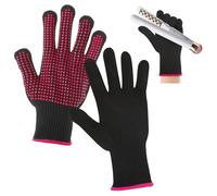 Dimeho 2 guanti professionali resistenti al calore, antiscivolo in silicone, guanti protettivi dal calore per acconciatura, guanti da lavoro da donna