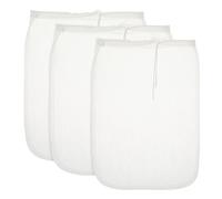 Dimeho 3 sacchetti per latte di noci riutilizzabili in nylon panni per formaggio a maglia fine colino per alimenti per molteplici applicazioni sacchetti di garza filtro per caffè freddo per filtrare