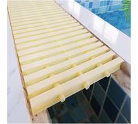DIMEIYAN Griglia di Scarico for Troppo Pieno for Piscina, Griglie Drenaggio for in plastica ABS con Connettore a Tre Fori Bianca 15/18/20/25/30x100 cm(25x100cm)