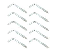 DIMEIYAN Viti a L ad angolo retto, 10/20 pezzi, quadrate, curve, a 7 forme, 20-40 mm, montaggio a parete, cornice per foto, lampada oculare (3,2 x 16 x 40 mm, 10 pezzi)